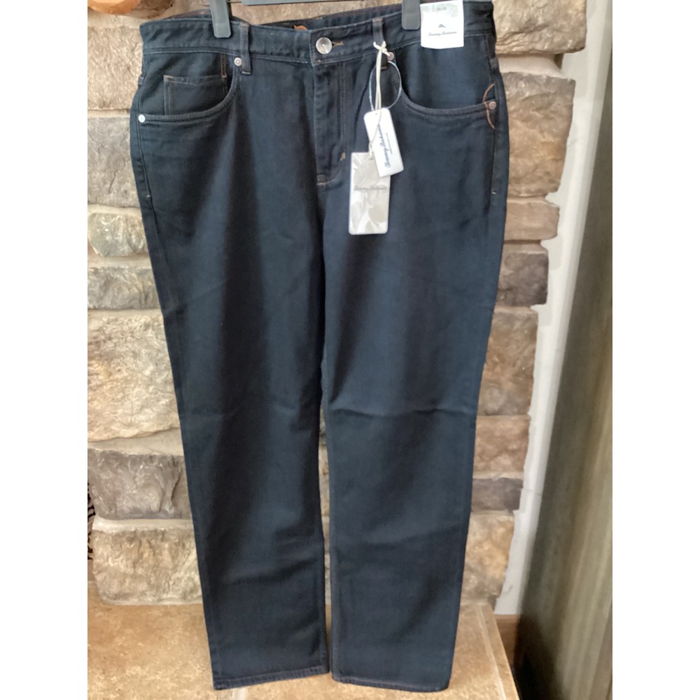 Tommy Bahama Antigua Cove Authentic Black Overdye Jeans Mens 36x32  NWT
